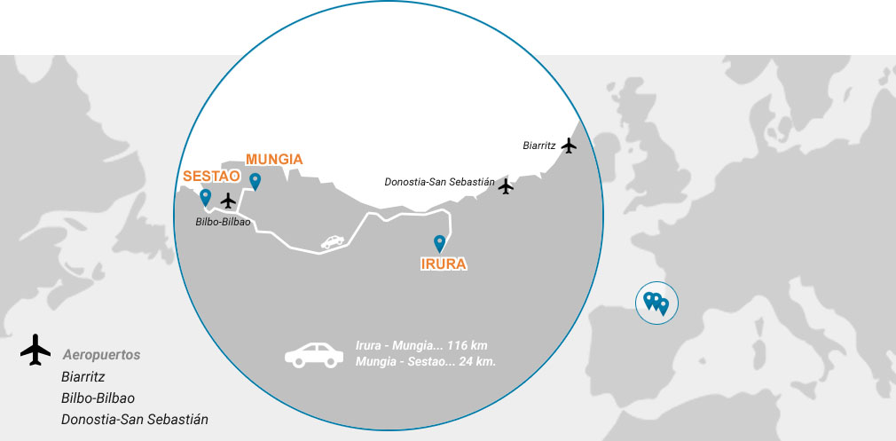 Aeropuertos más cercanos